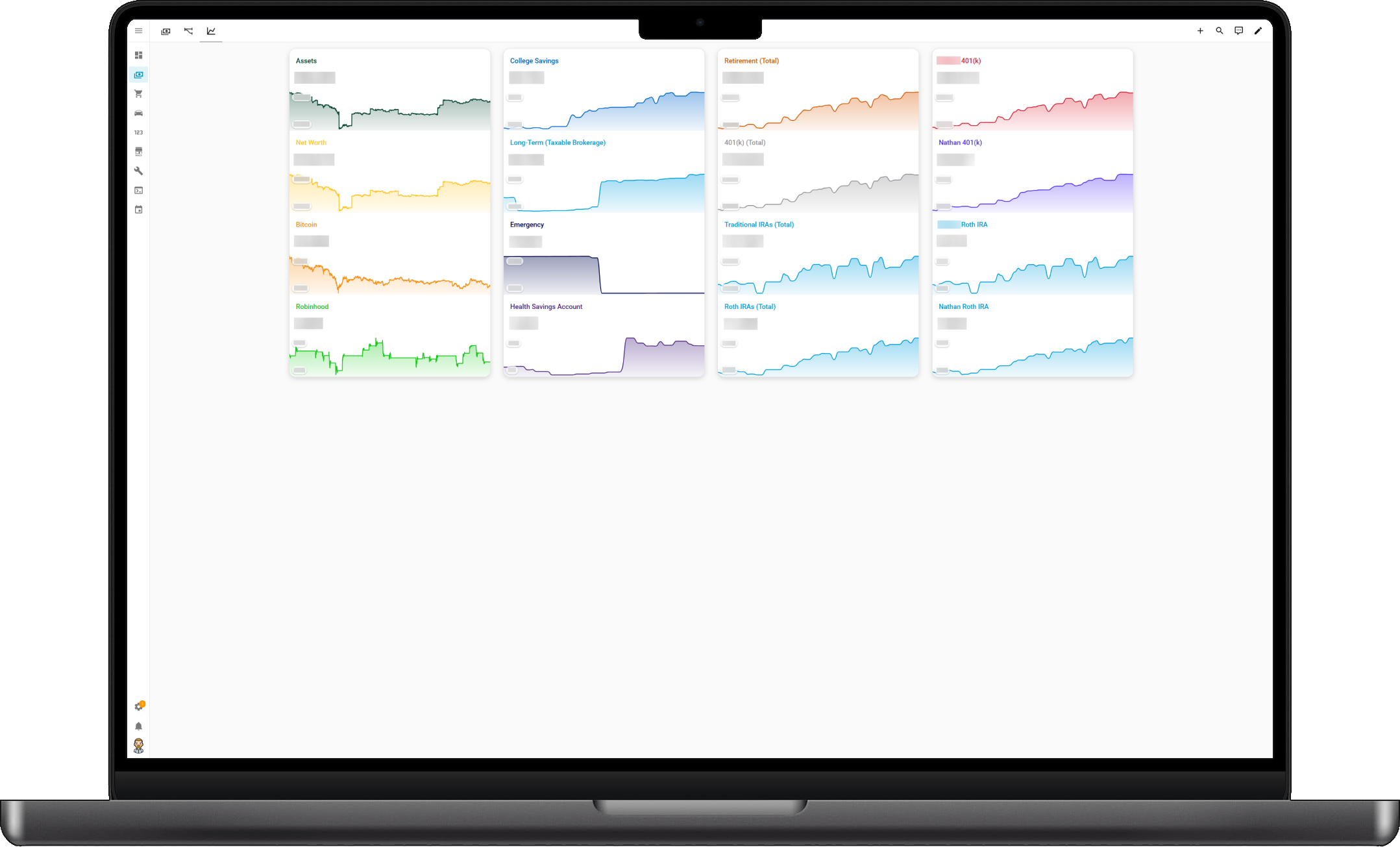 Charts Dashboard Desktop